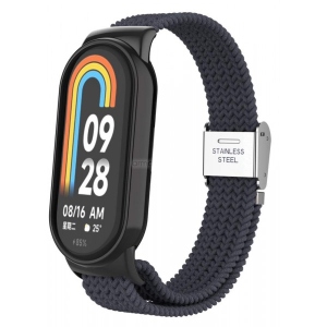 Ремінець для фітнес-браслету Armorstandart Braided Solo Loop for Xiaomi Mi Band 8 Charcoal (ARM69928)