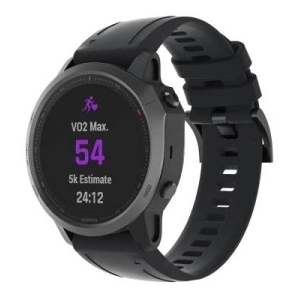 Ремінець для смарт-годинника Armorstandart Silicone 20mm for Garmin Fenix 5s/6s Black (ARM60799)