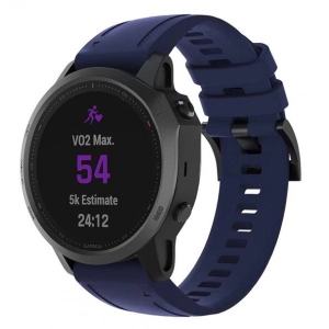 Ремінець для смарт-годинника Armorstandart Silicone 20mm for Garmin Fenix 5s/6s Dark Blue (ARM60810)