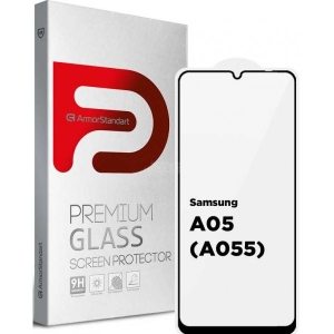 Захисне скло для смартфону Armorstandart Full Glue for Samsung A05 (A055) Black (ARM71790)