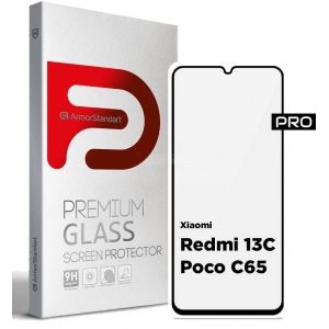 Захисне скло для смартфону Armorstandart Pro for Xiaomi Redmi 13C / Poco C65 Black (ARM73151)