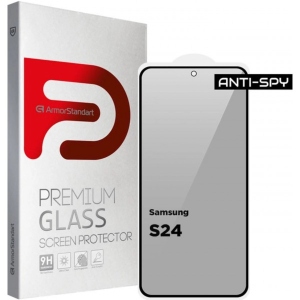Захисне скло для смартфону Armorstandart FG Anti Spy for Samsung S24 Black (ARM75393)