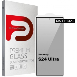 Захисне скло для смартфону Armorstandart FG Anti Spy for Samsung S24 Ultra Black (ARM75395)