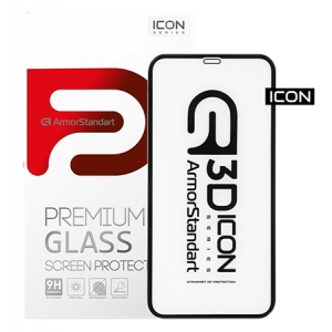 Захисне скло для смартфону Armorstandart Icon for Apple iPhone 11/XR Black 0.33mm 3D (ARM55979-GI3D-BK)