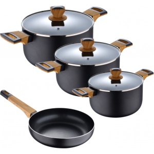 Набір посуду Bergner Earth black 7 пр. (BG-34630-BK)