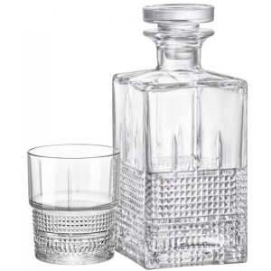 Набір склянок для віскі Bormioli Rocco Bartender Novecento и графин 7 пр. (122136SS8021990)