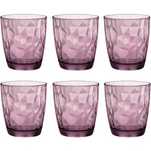Набір склянок Bormioli Rocco DIAMOND DOF ROCK PURPLE 385 мл 6 шт. (302258M)