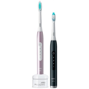Уцінка - Зубна щітка електрична Braun Oral-B 4900 S411.526.3H Pulsonic Slim Luxe RoseGold + MatteBlack (2) #
