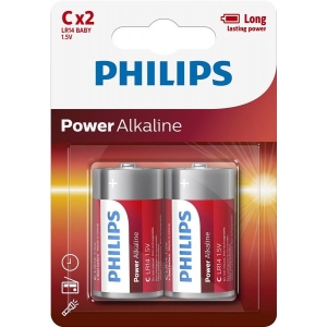 Батарейка тип C (LR-14) Philips Power Alkaline C BLI 2 (LR14P2B/10)