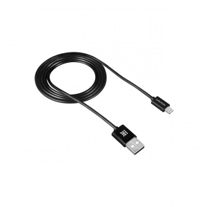 Кабель синхронізації даних Canyon Lightning USB for Apple 1m Black (CNE-CFI1B)