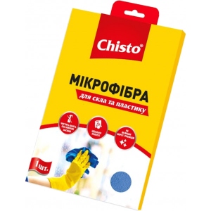 Серветка побутова Chisto з мікрофібри для вікон та пластику 1 шт. (4820164151044)