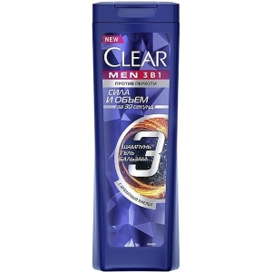 Шампунь чоловічий CLEAR VITA ABE 3 в 1 от перхоти Сила и объем 400мл