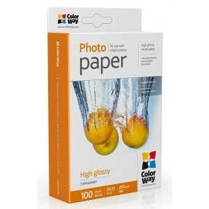Фотопапір 10х15 Colorway 10x15 PG 260г/м-100л глянцевая (PG2601004R)