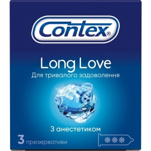 Презервативи Contex Long Love 3 шт. (5060040300107)