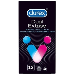 Презервативи Durex Dual Extase 12 шт. (5052197053432)