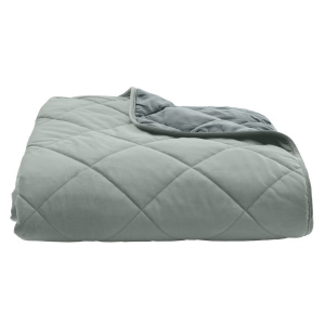 Покривало двоспальне Decorator VELOUR ромб 240х260 сірий