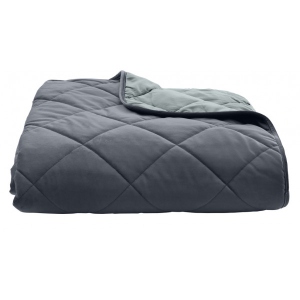 Покривало двоспальне Decorator VELOUR ромб 240х260 графіт