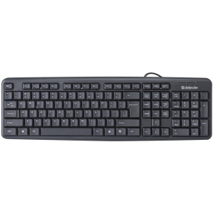 Клавіатура дротова Defender Element HB-520 B UA USB Black (45529)