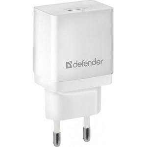Мережевий зарядний пристрій Defender EPA-10 White 1xUSB (83549)