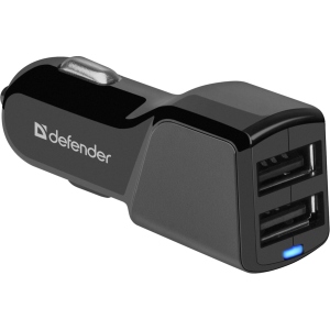 Автомобільний зарядний пристрій Defender UCA-34 2xUSB 5V / 3.4A (83834)
