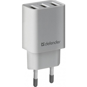 Мережевий зарядний пристрій Defender UPA-31 3xUSB White (83587)