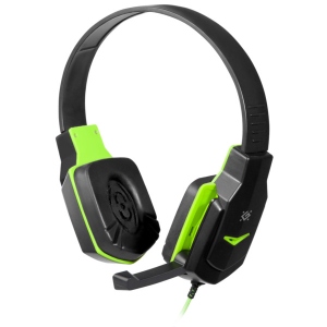 Гарнітура дротова ігрова Defender Warhead G-320 Black + Green 1.8m (64032)