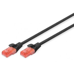 Кабель патч-корд Digitus CAT 6 UTP, 3м, Black (DK-1617-030/BL)