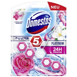 Туалетний блок Domestos Power 5 Роза і жасмин 55г