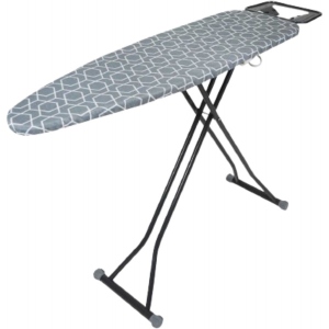 Прасувальна дошка Eurohome ALPINE PLUS моноблок з розеткою (абстракція сіра) 33x110 см
