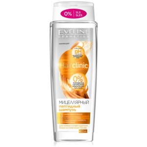 Шампунь жіночий EVELINE 
3в1 Cosmetics Hair Clinic мицеллярний пептидний 400 мл (5901761986105)