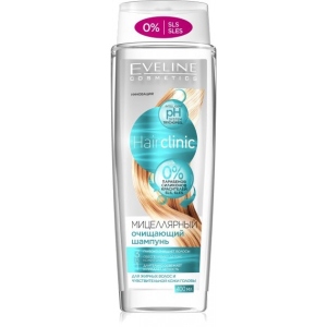 Шампунь жіночий EVELINE 
3в1 Cosmetics Hair Clinic мицеллярний очищающий 400 мл (5901761986112)