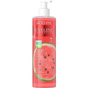 Гель для тіла EVELINE 
3в1 Watermelon 99% natural зволожуючий-заспокійливий 400 мл (5903416024392)