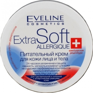 Крем для обличчя EVELINE Поживний Extra Soft 200 мл (5907609328748) в інтернет-магазині