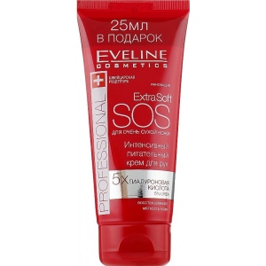 Крем для рук і нігтів EVELINE Extra Soft SOS інтенсивний живильний для дуже сухої шкіри 100 мл (5901761905199) в Україні