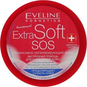 Крем для обличчя EVELINE Інтенсивно регенерує Extra Soft SOS 200 мл (5907609378996)