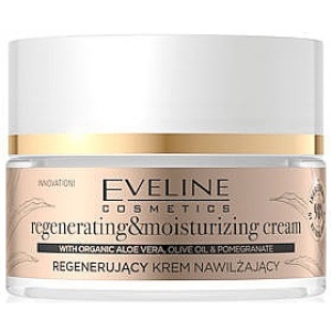 Крем для обличчя EVELINE Organic Gold регенеруючий зволожуючий 50 мл (5903416030218)