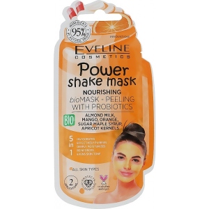 Маска для обличчя EVELINE Power Shake Mask живильна з пробіотиками 10 мл (5903416025016) в інтернет-магазині
