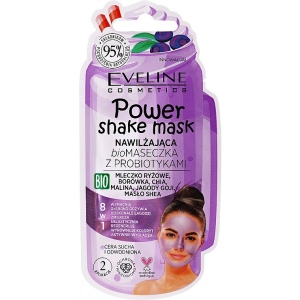 Маска для обличчя EVELINE Power Shake Mask  Зволожуюча з пробіотиками 10 мл (5903416025108)
