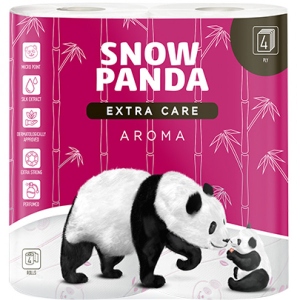 Туалетний папір Сніжна панда EXTRA CARE Aroma 4сл, 4 шт.