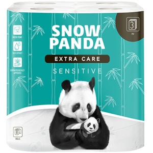 Туалетний папір Сніжна панда EXTRA CARE Sensitive 3сл, 8 шт.