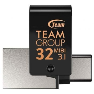 Флеш USB Team M181 32GB USB 3.1/Type-C Black (TM181332GB01)