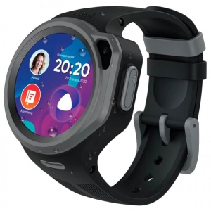 Дитячий годинник Elari KidPhone 4G Round Black (KP-4GRD-B)