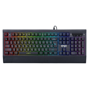 Клавіатура дротова ігрова Ergo KB-640 ENG/RUS/UKR Black