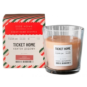Свічка скло Esse Ticket Home (Білет додому) Какао з маршмелоу 150 г (02202302)