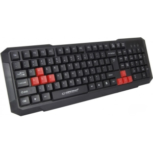 Клавіатура дротова ігрова Esperanza EGK102 Red USB