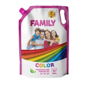 Гель для прання FAMILY для цветного белья  2000 г, 50 циклов (DOYPACK)