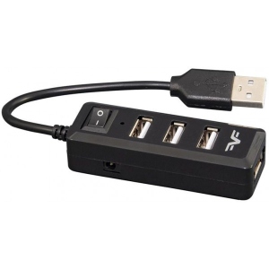 Хаб USB Frime 4хUSB 2.0 Black (FH-20000) в Києві