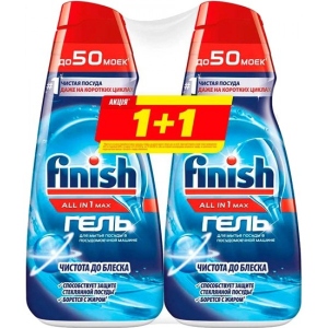Гель для посудомийної машини Finish All in 1, 1 + 1л BOGOF