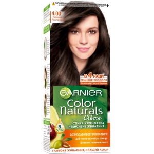 Фарба для волосся Garnier Color Naturals 4.00 Глибокий темно-каштановий 110 мл (3600542021784) фірмовий сайт