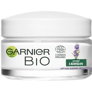 Крем для обличчя Garnier SKIN NAT БІО нічний антивіковий З ефірною олією лавандіна 50 мл